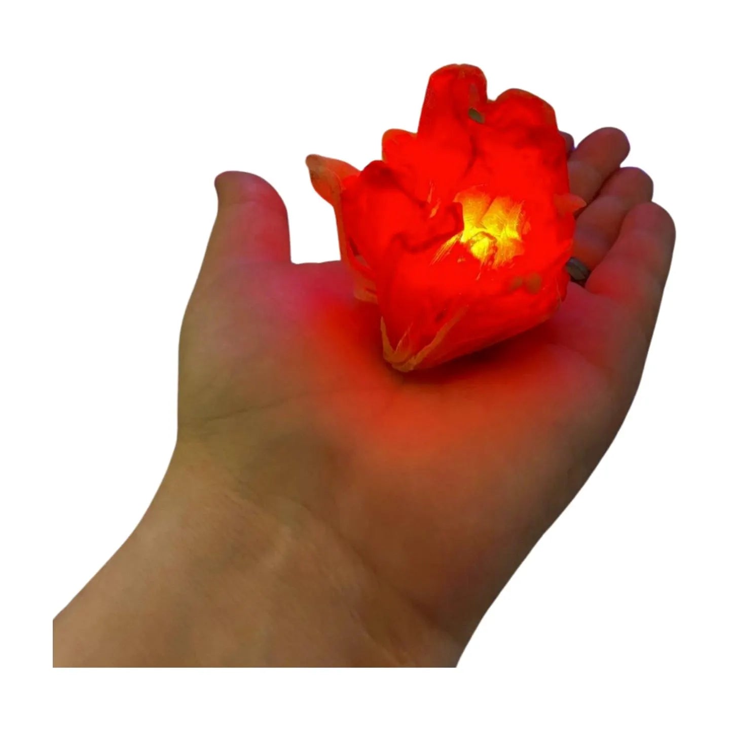 Light up Bag Charm, fire keychain, LED key chain